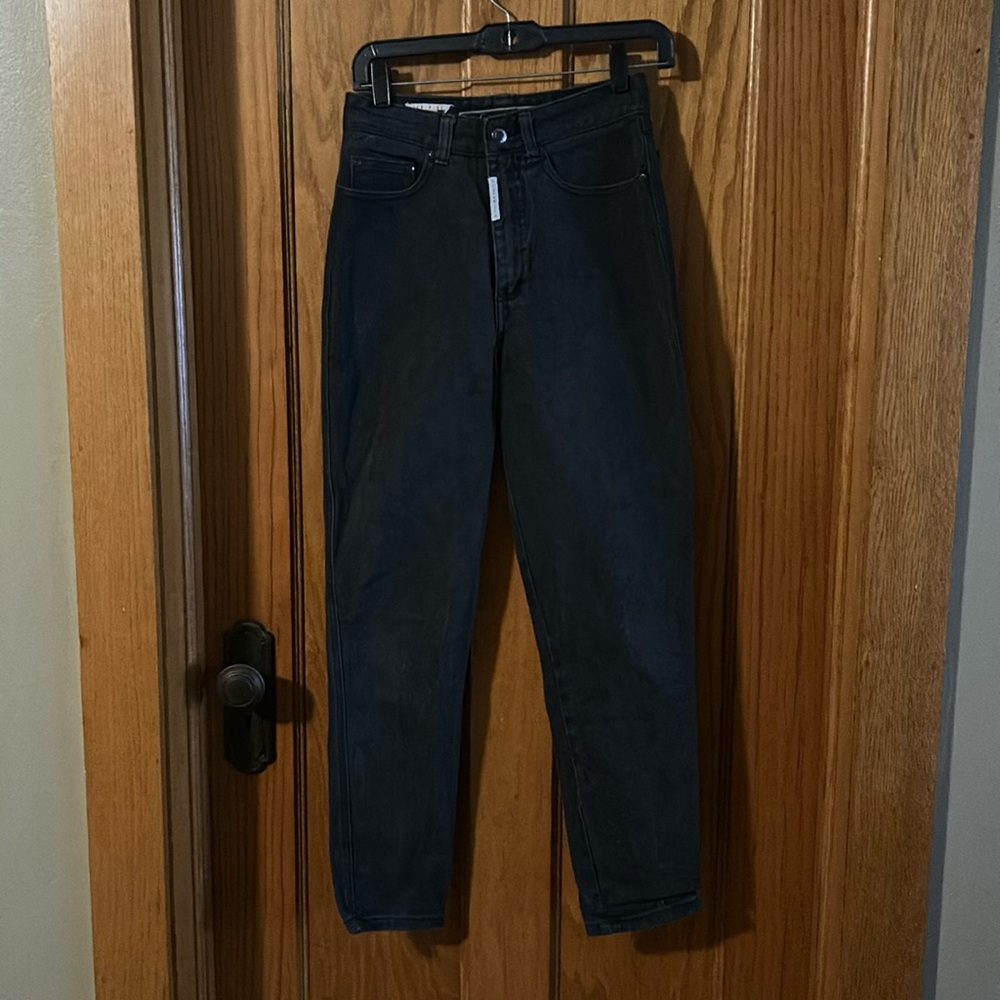 Vintage Z. Cavaricci High Waist Mom Jeans Black Size 28 Straight Leg Y2K style